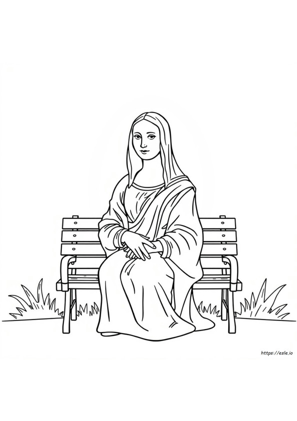 モナ・リザ ぬりえ