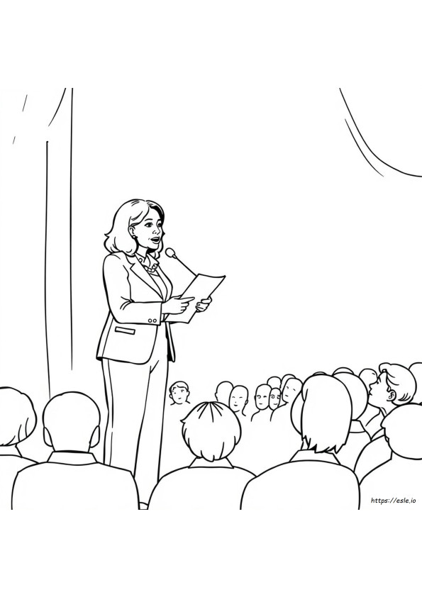 Kamala Harris Para Colorir