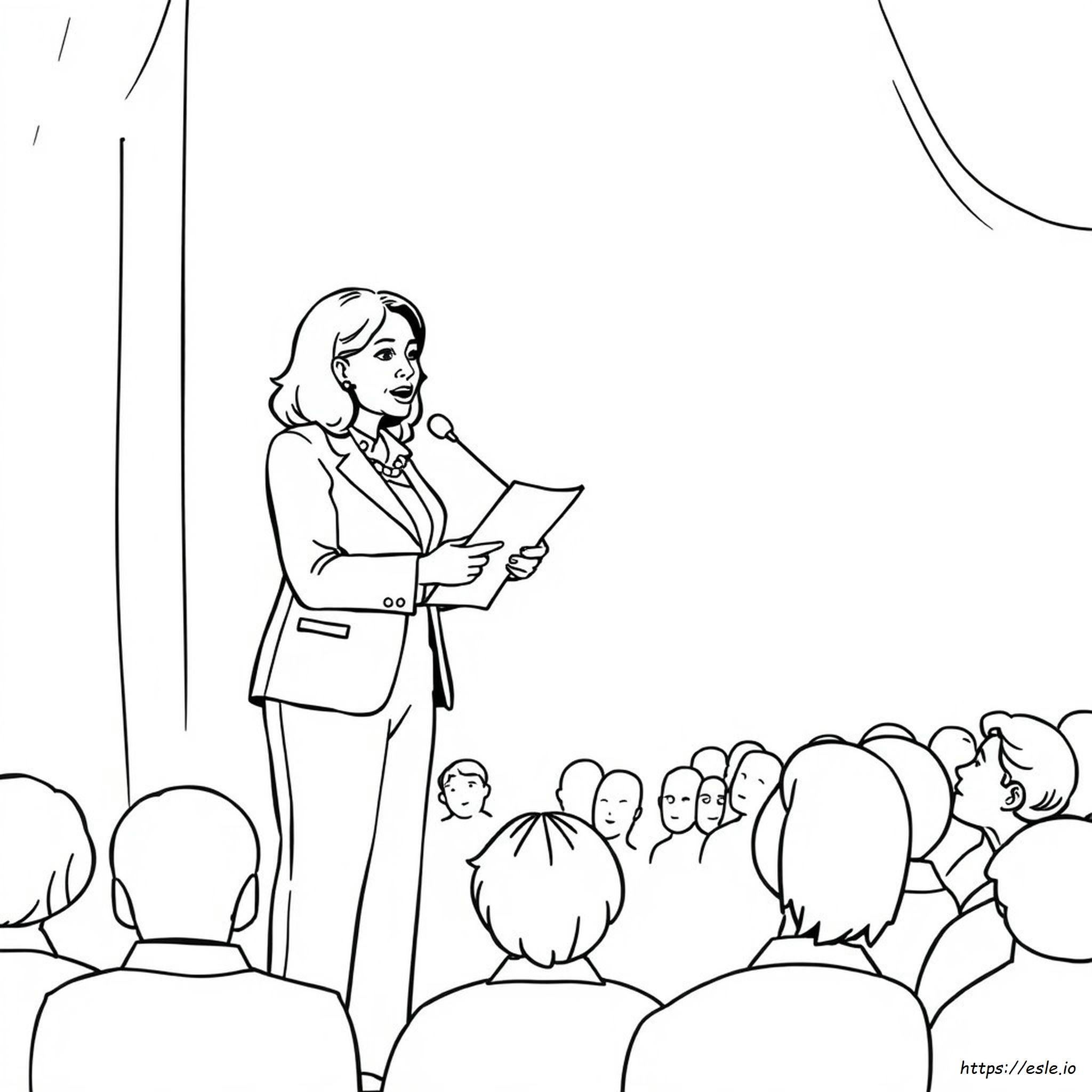 Kamala Harris Coloring Pages