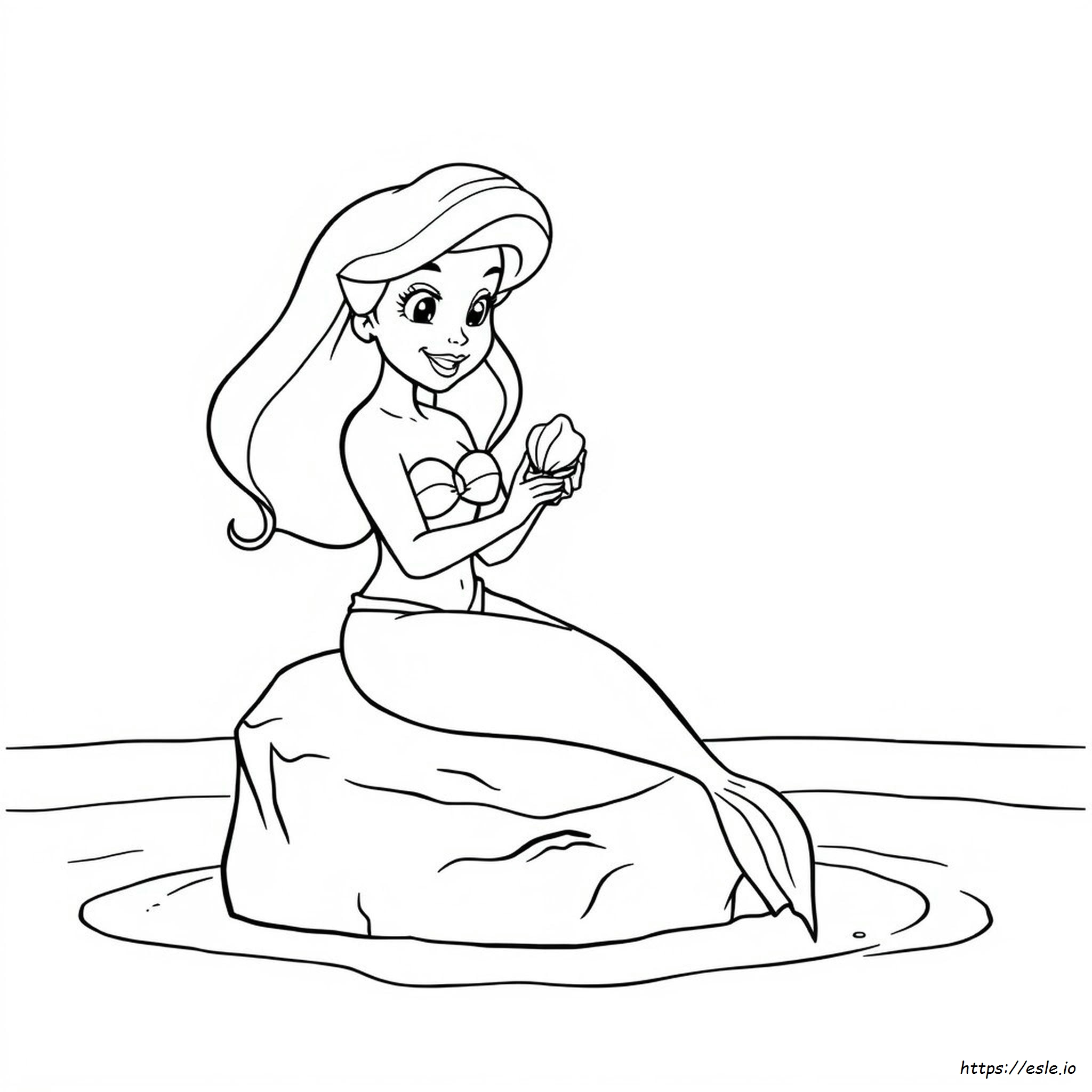 Páginas Para Colorear De Ariel Lindas Y Para Imprimir