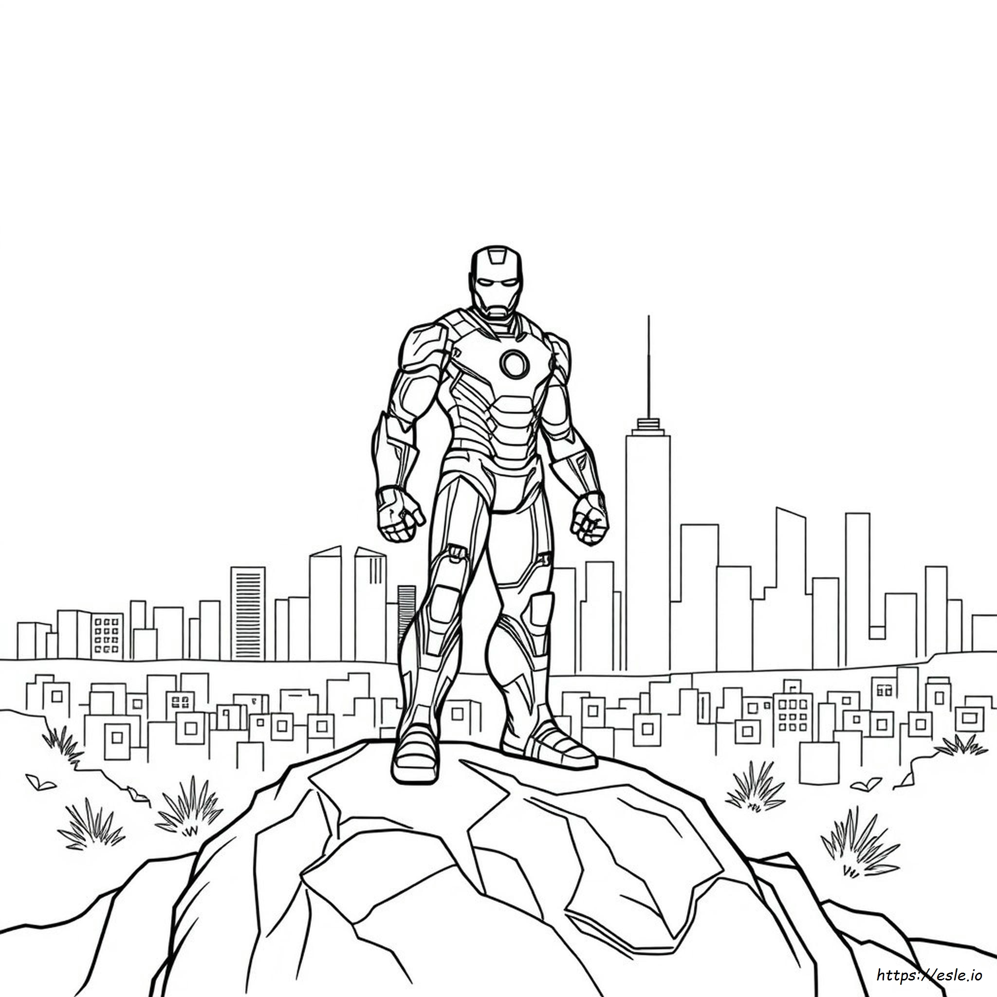 Iron Man Drawing For Colouring