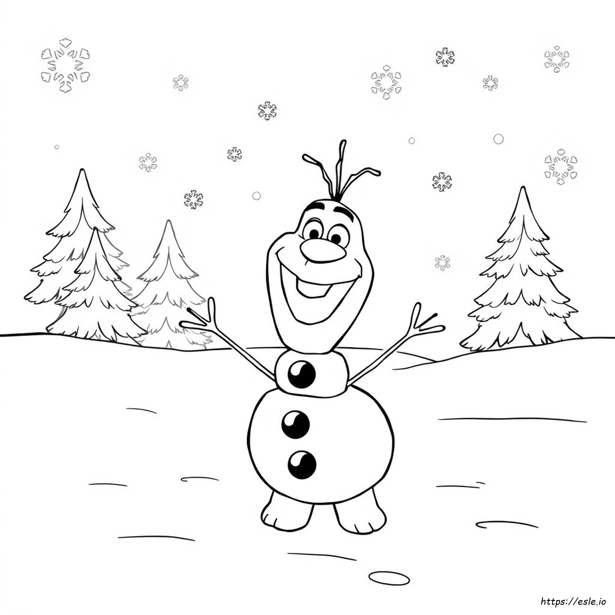 Olaf Printable Coloring Pages