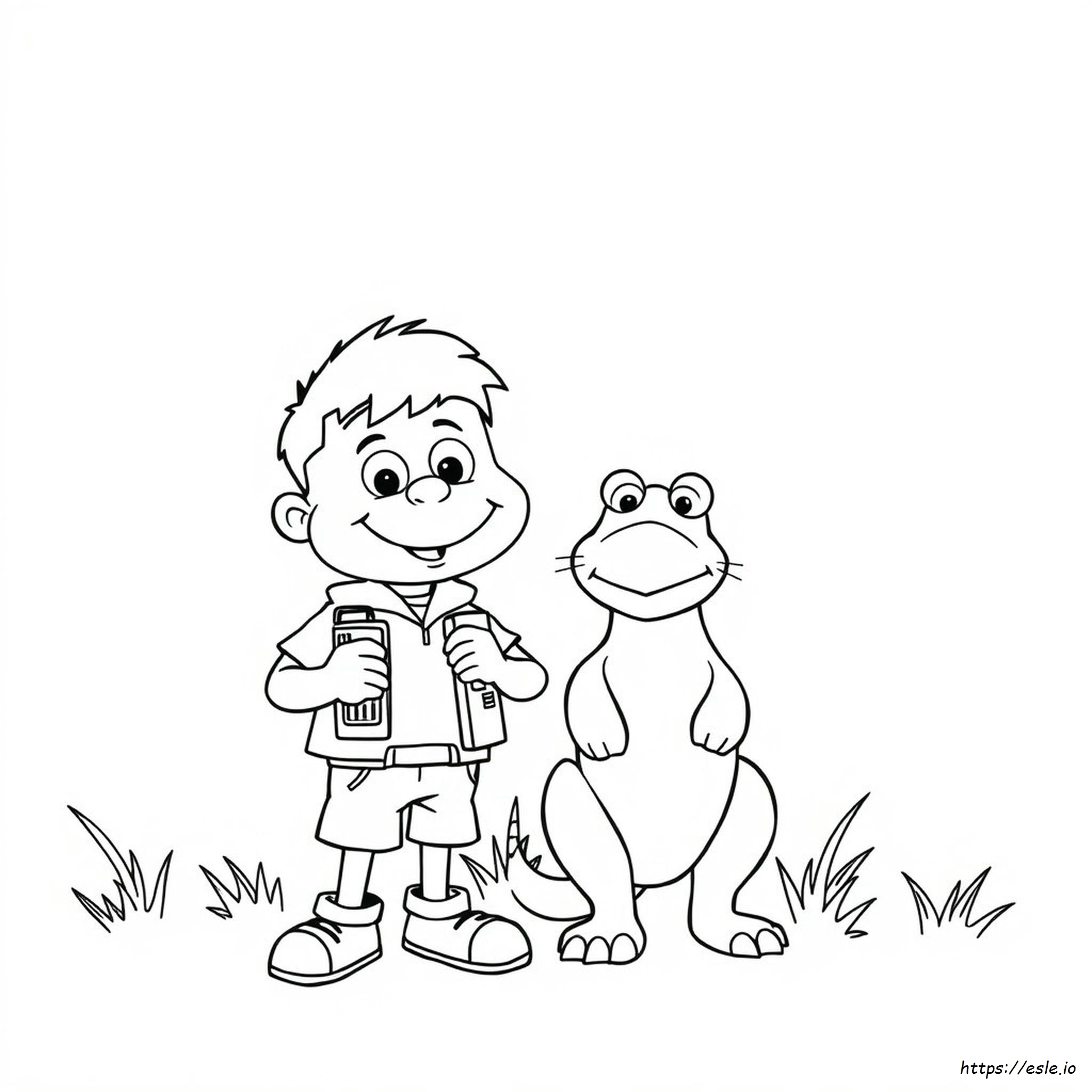 Chris Kratt Coloring Page