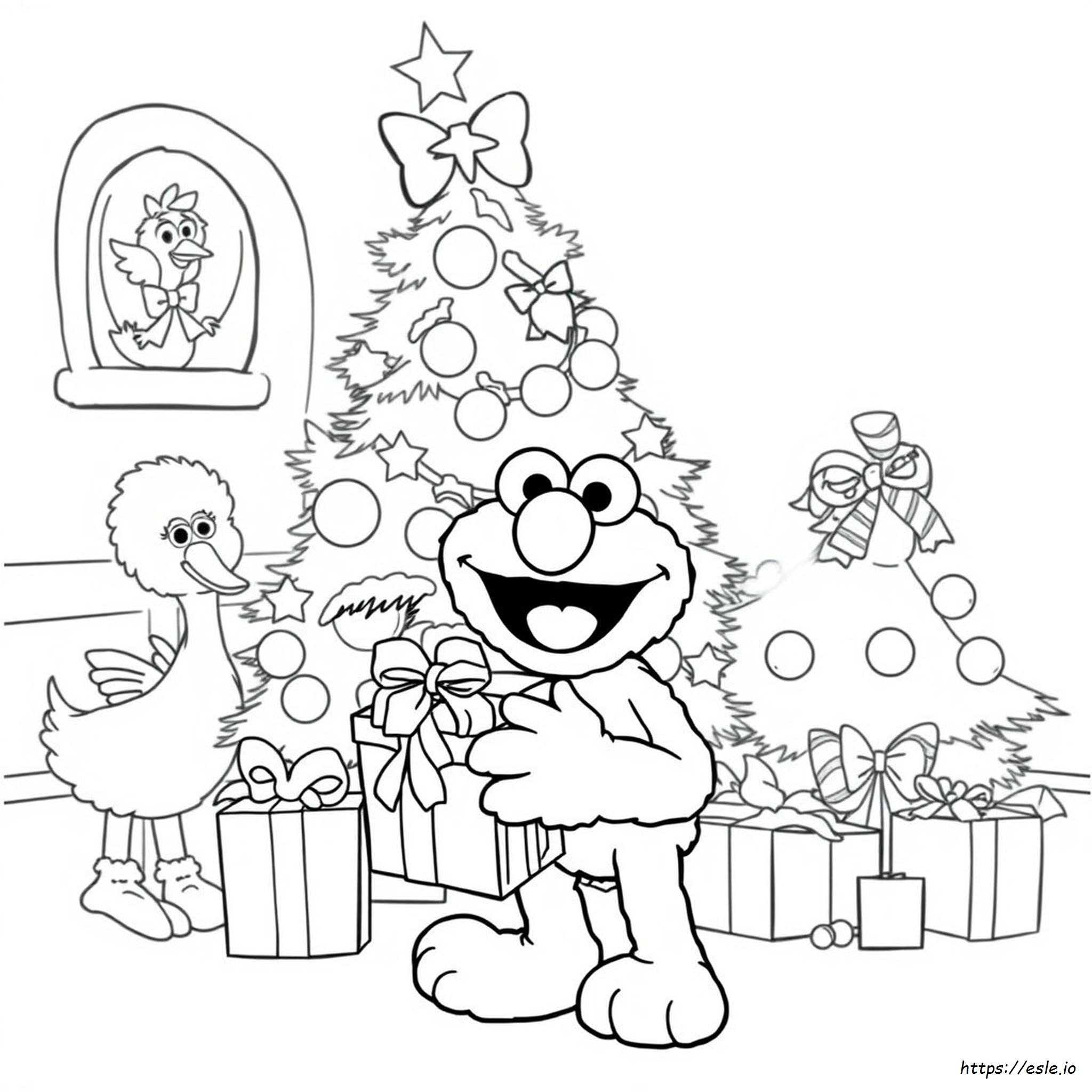 Sesame Street Christmas Coloring Pages