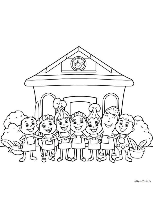 Yo Gabba Gabba Characters Coloring Pages
