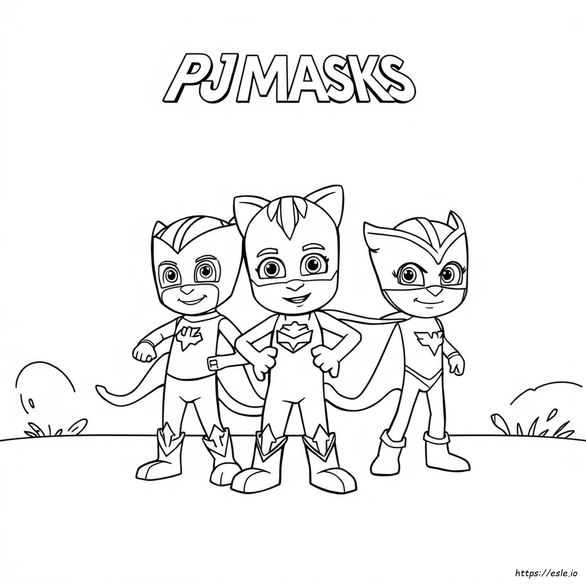 Páginas Para Colorear De Pj Masks Para Imprimir Gratis