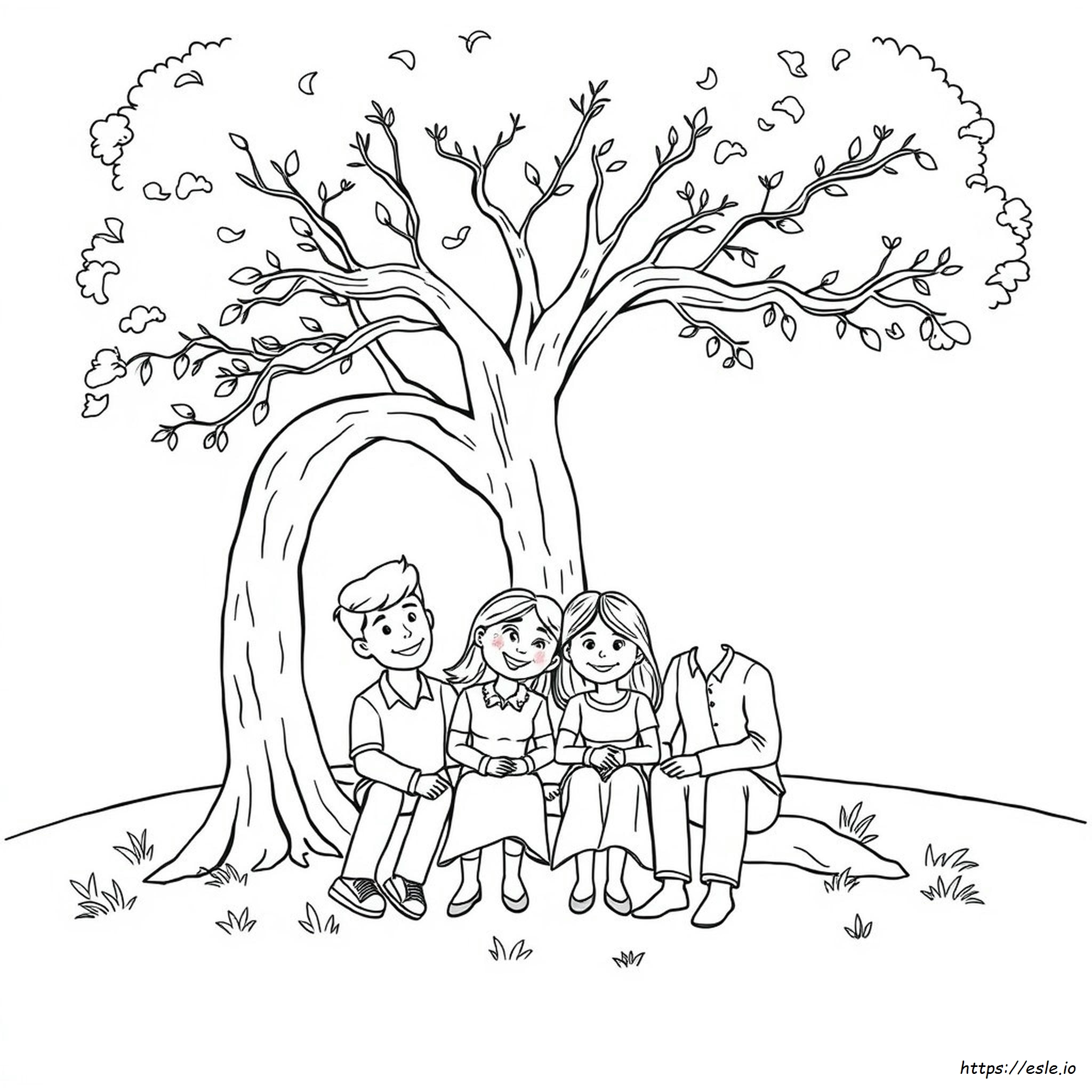 Family Members Coloring Worksheet