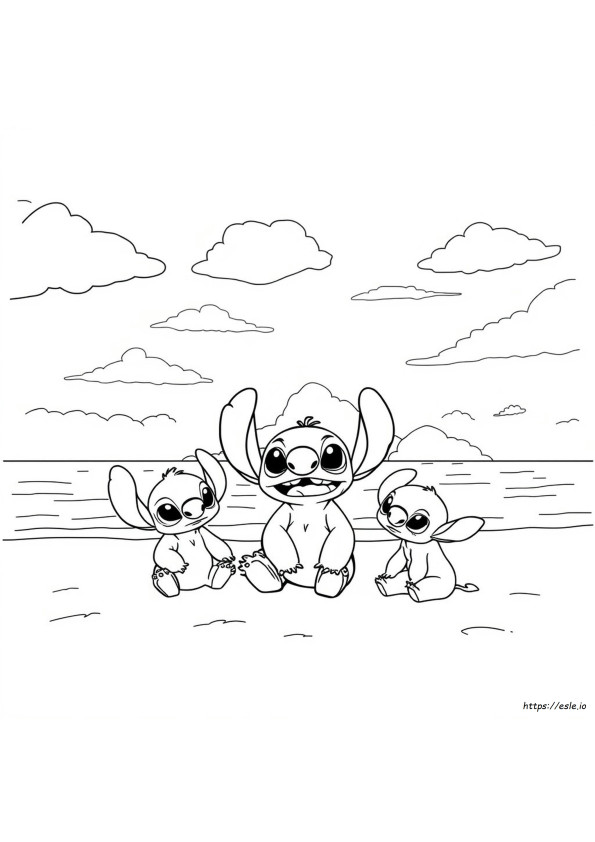 Stitch Cousins Coloring Pages