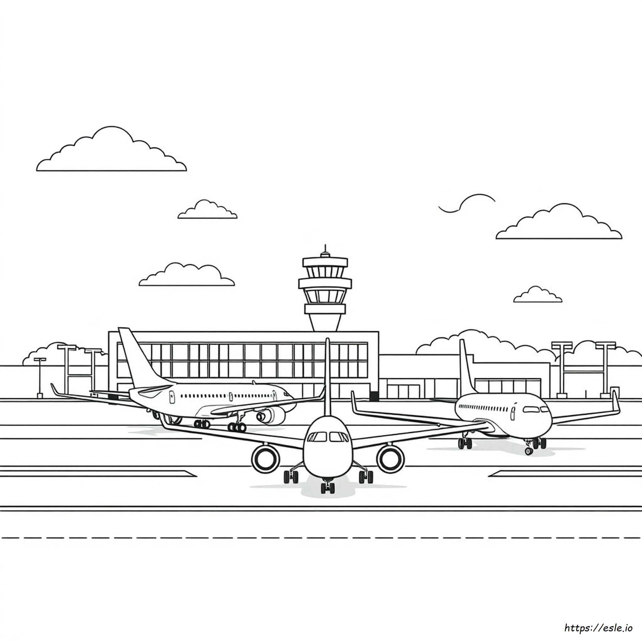 Aeroporto Da Colorare E Stampare
