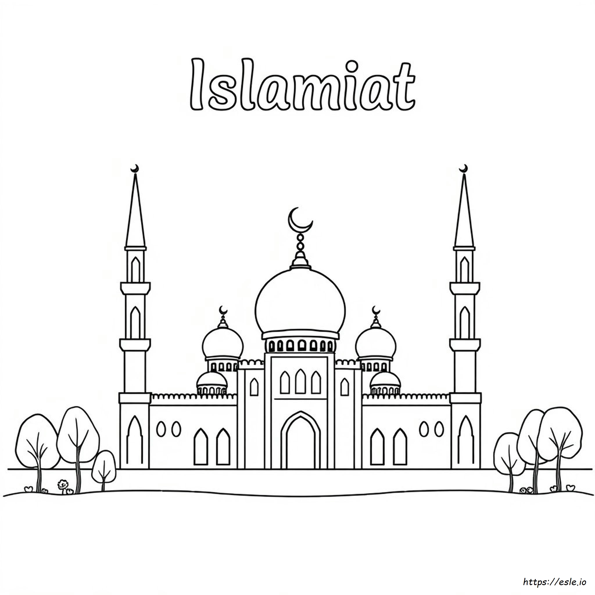 Coloring Islamiat Title Page