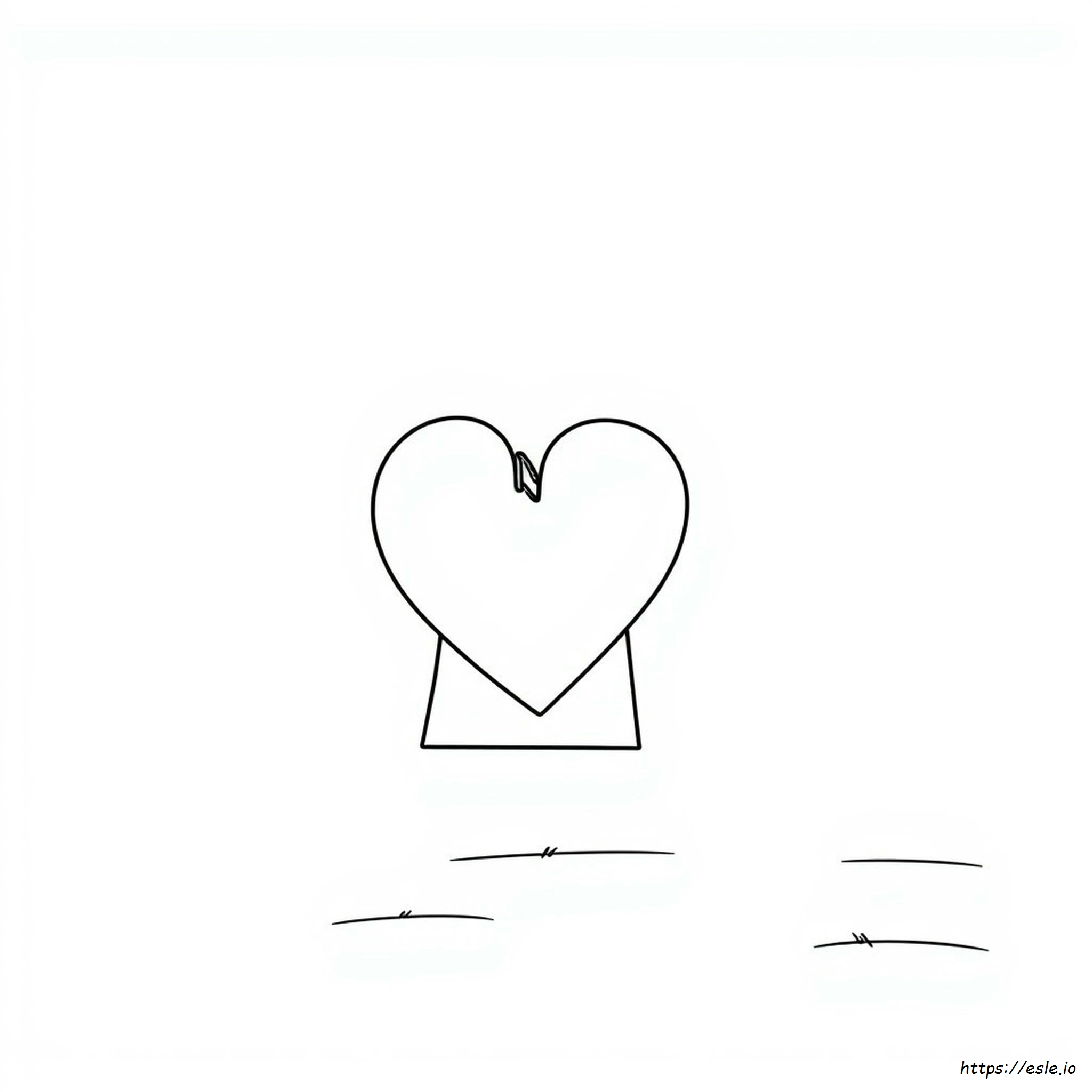 Heart Clipart Coloring Page