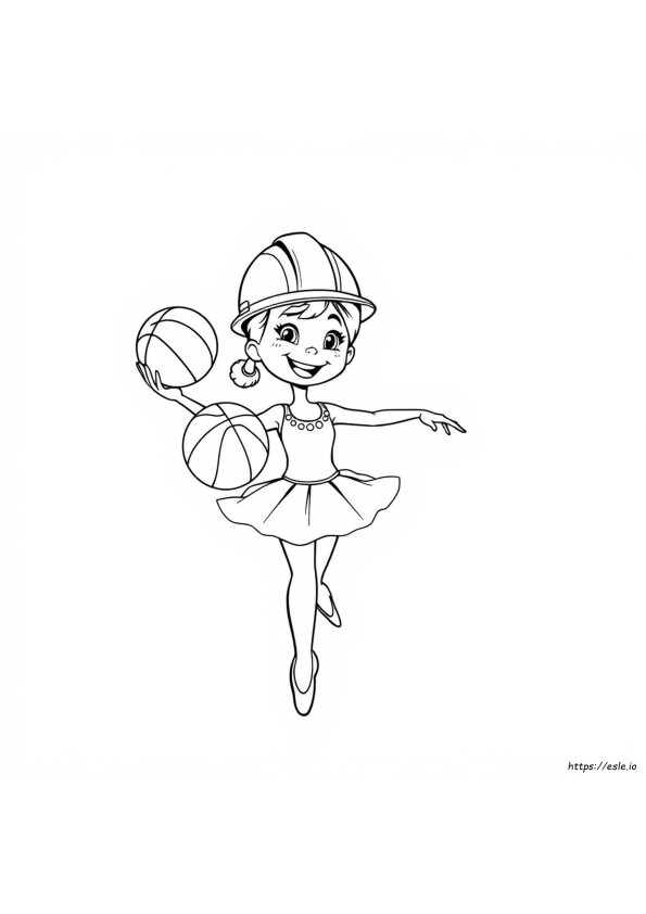 Hard Ballerina Coloring Pages