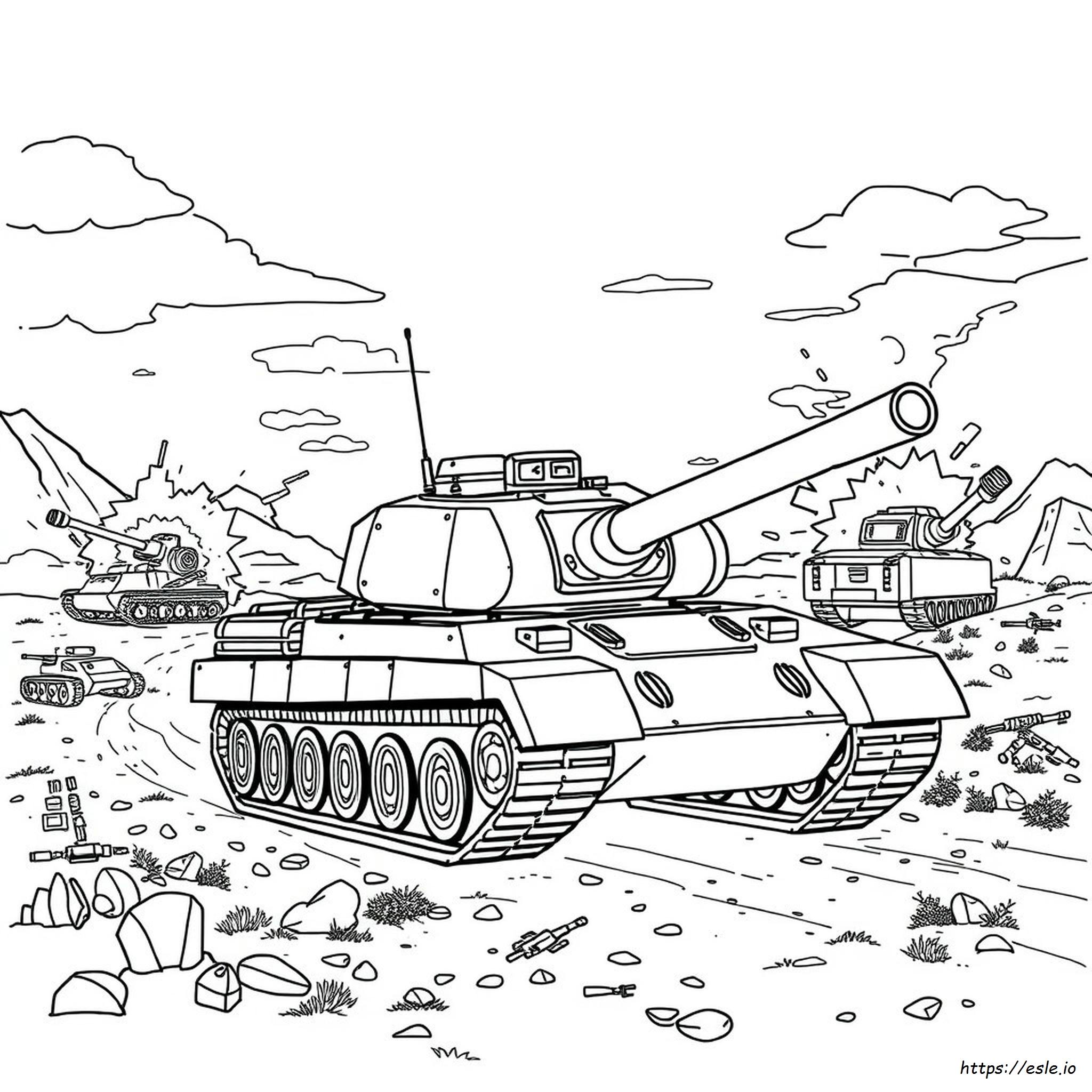 Carro Armato Da Colorare