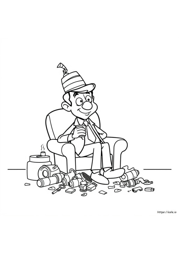 Mr Bean Desenhos Para Colorir