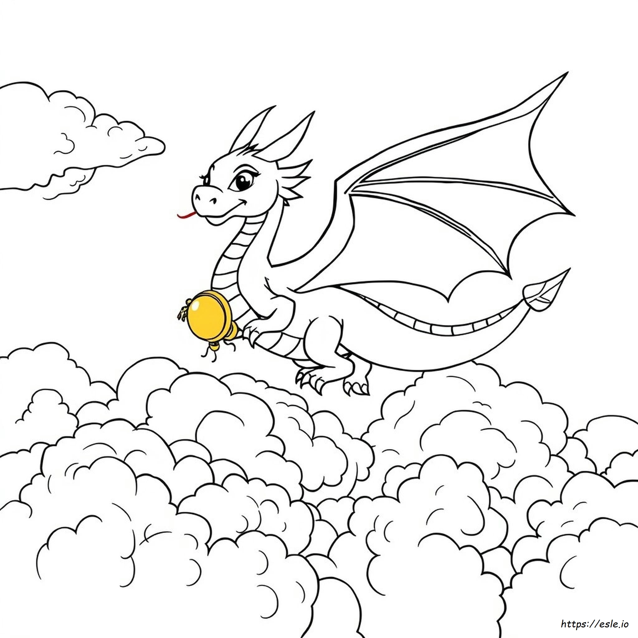 Páginas Para Colorear De Dragones Gratis
