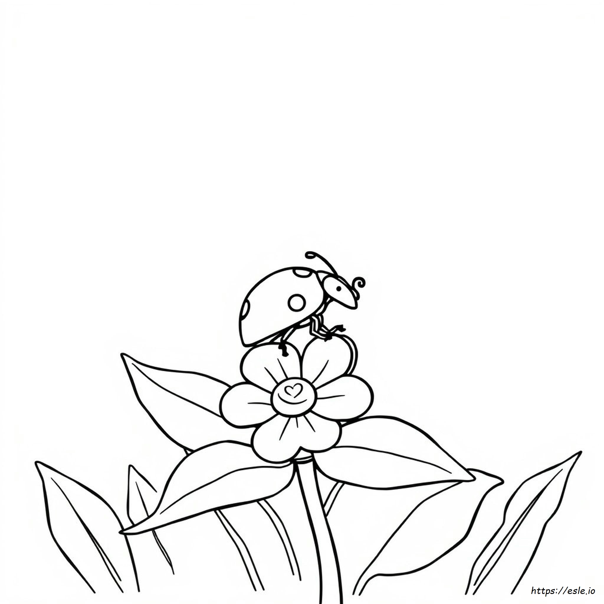 Ladybug Outline Coloring Page