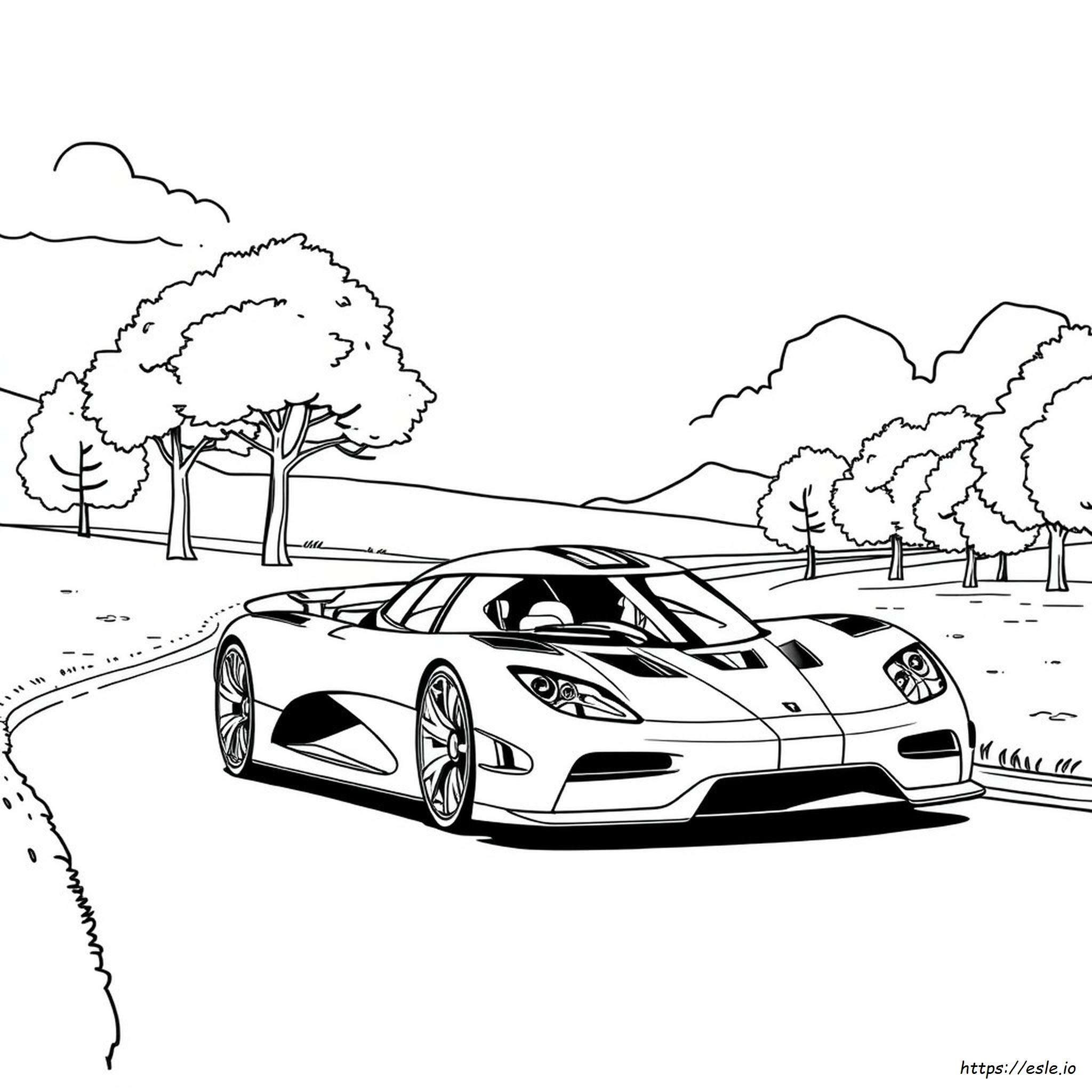 Koenigsegg Jesko Absolut Coloring Page