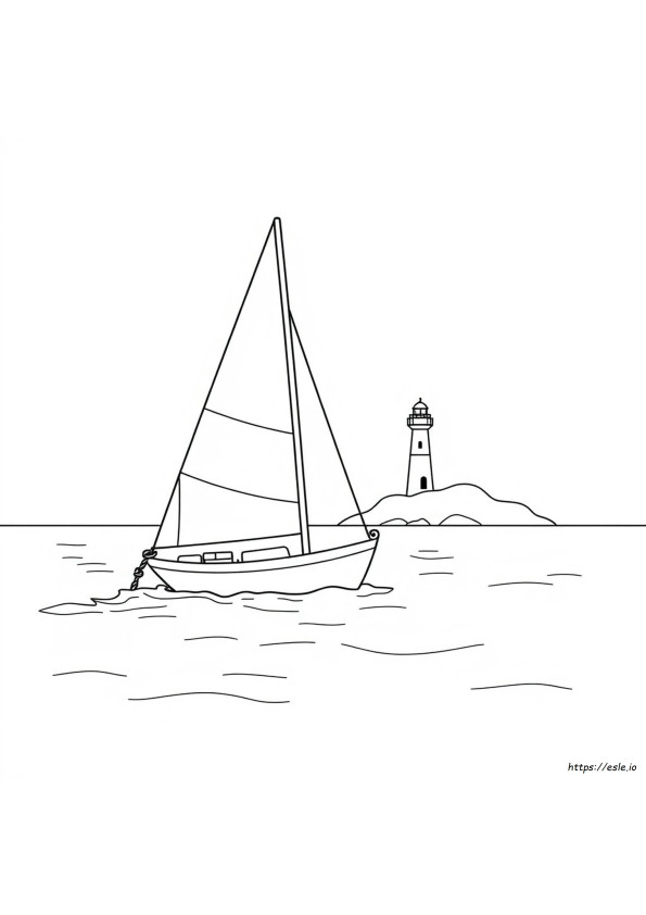 Segelboot Ausmalbilder