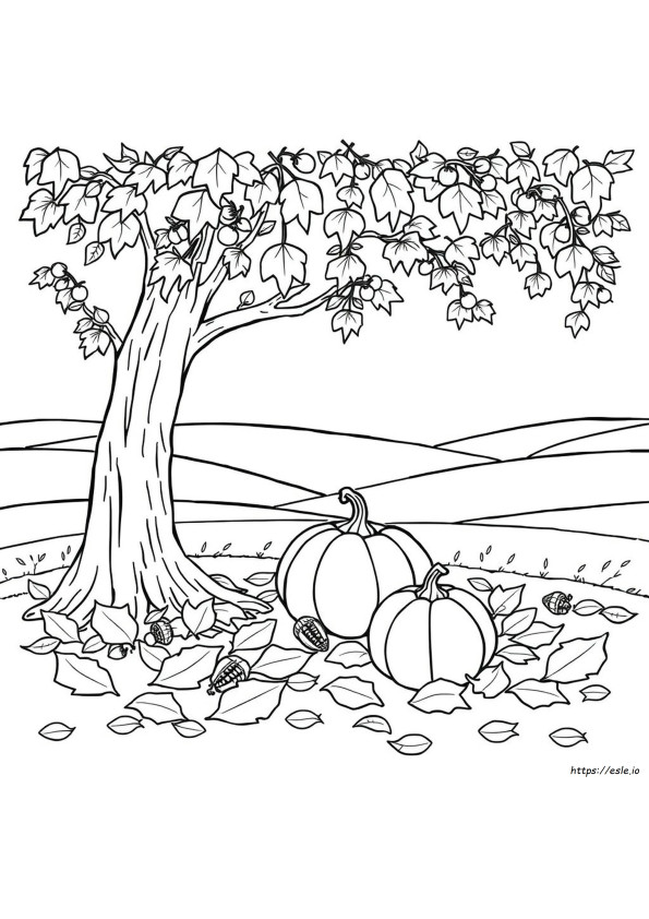 Colouring Pages Autumn Printable