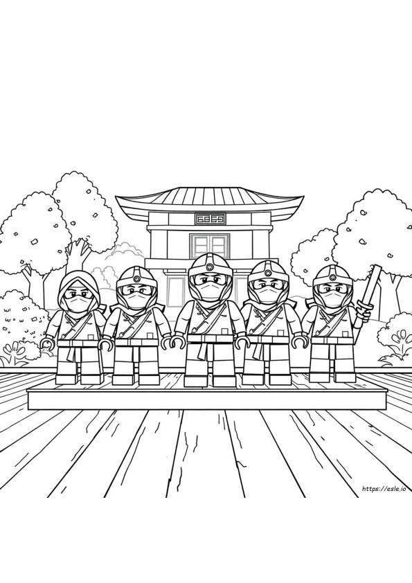 Ninjago Colouring Book