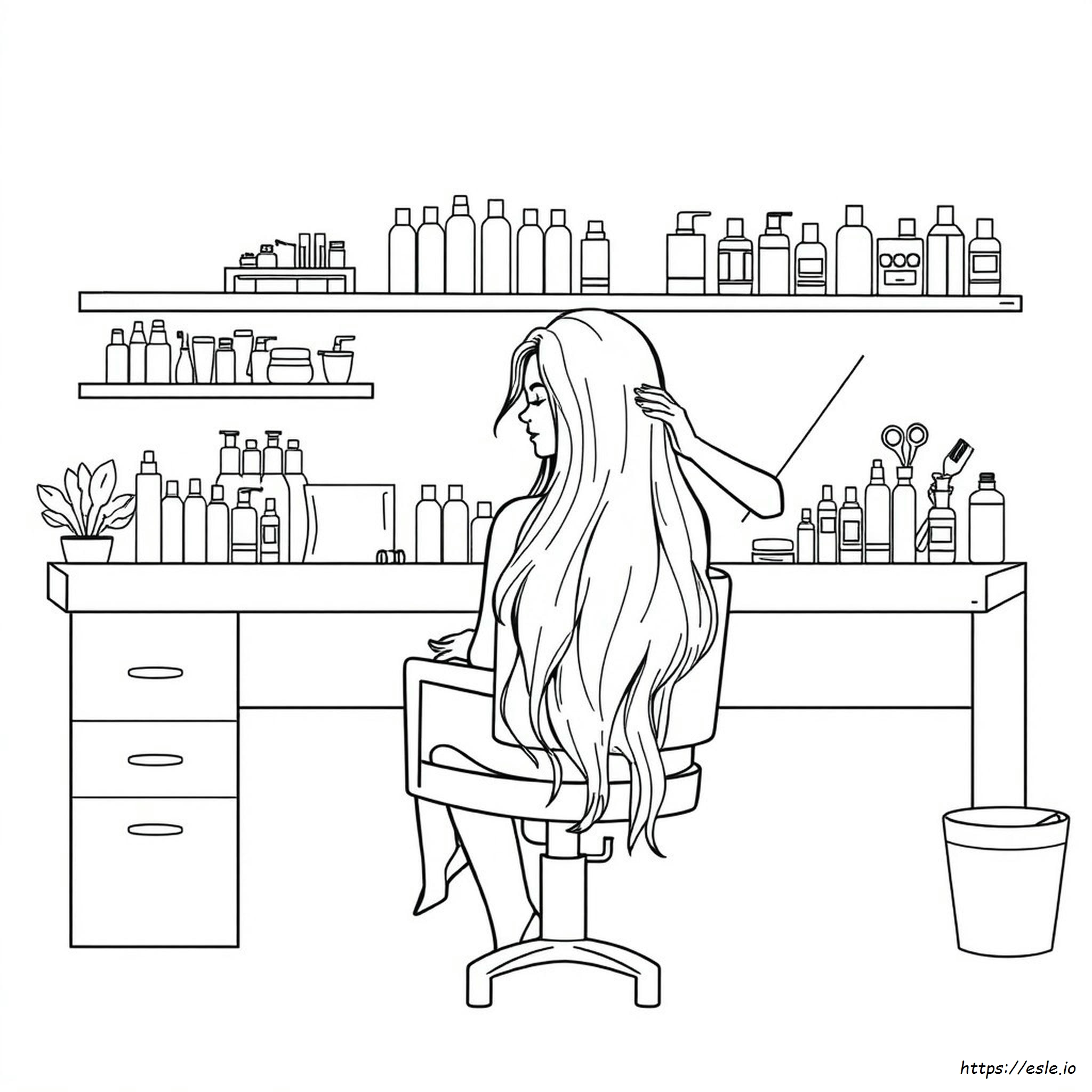 Friseur Ausmalbilder