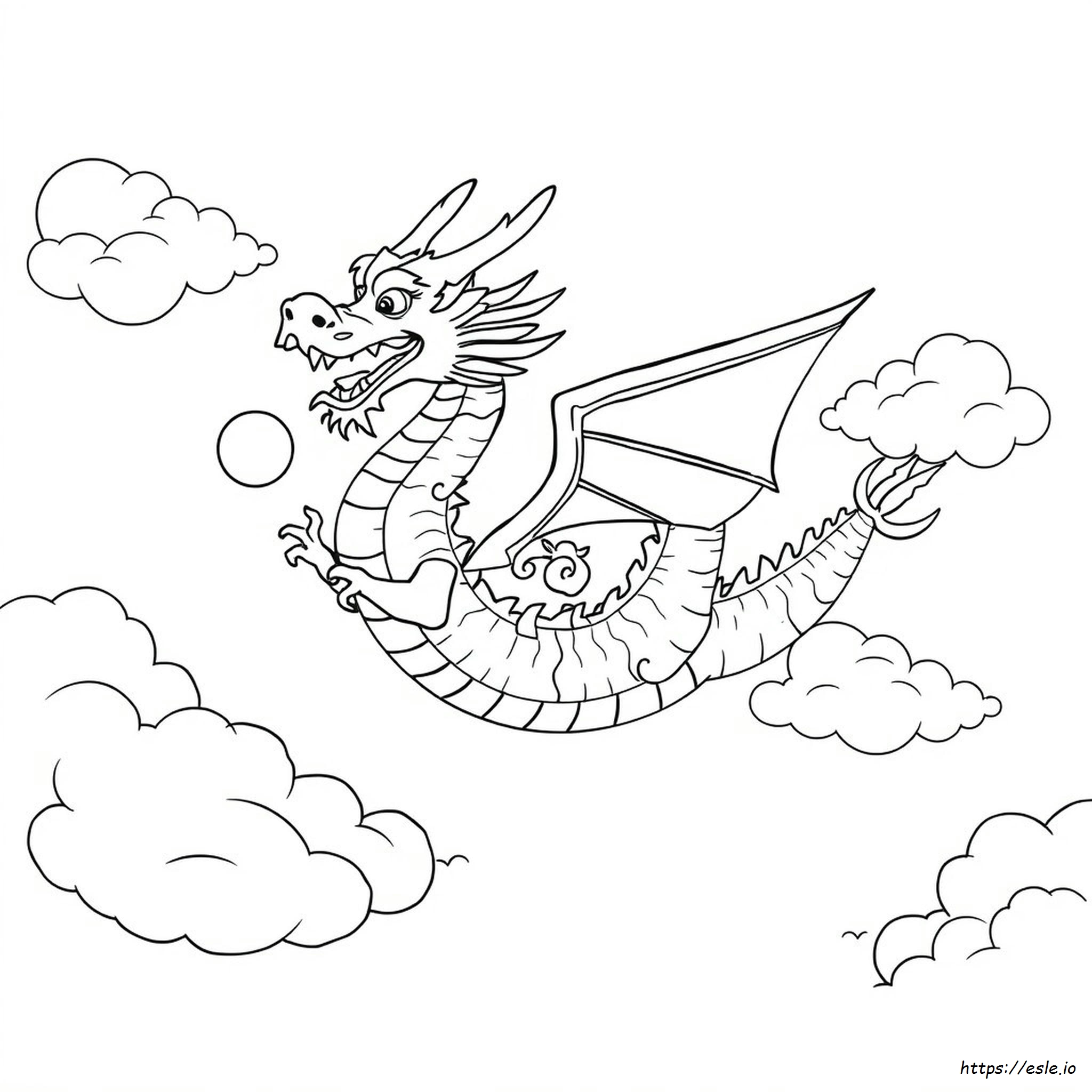 Chinese Dragon For Coloring