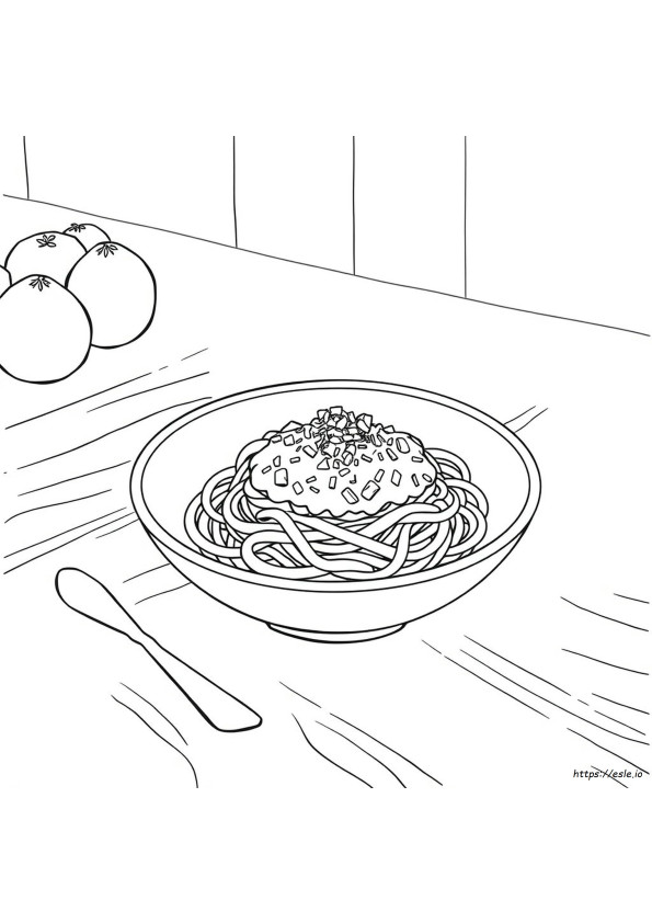 Simple Food Colouring Pages
