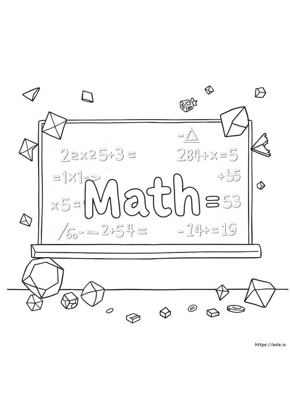 Mathe Ausmalbilder