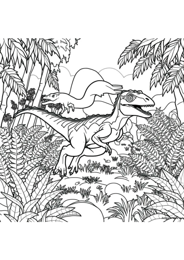 Pyroraptor Jurassic World Dominion Desenhos Para Colorir
