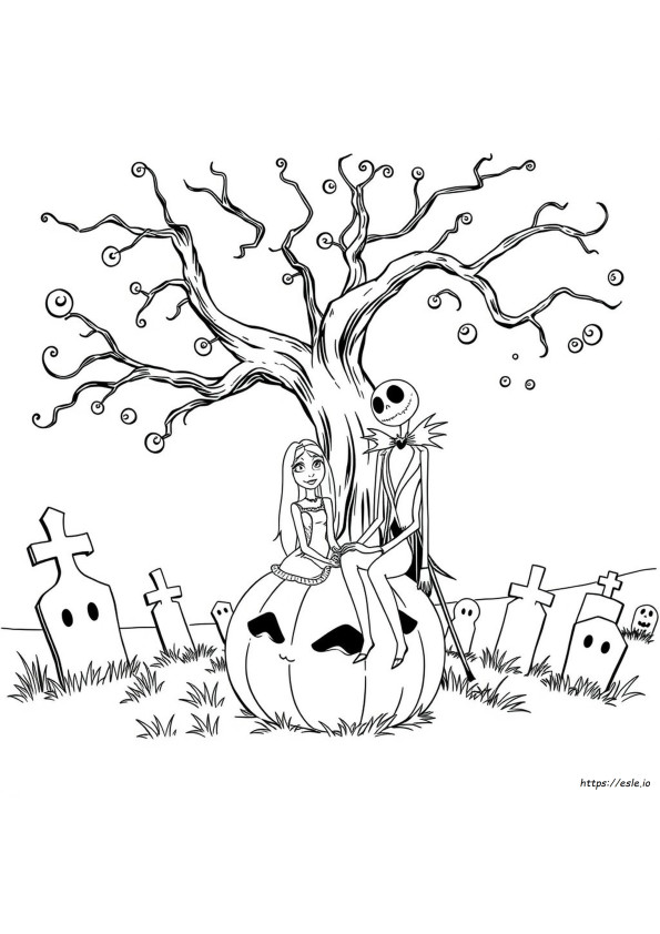 Immagini Da Colorare Di Nightmare Before Christmas