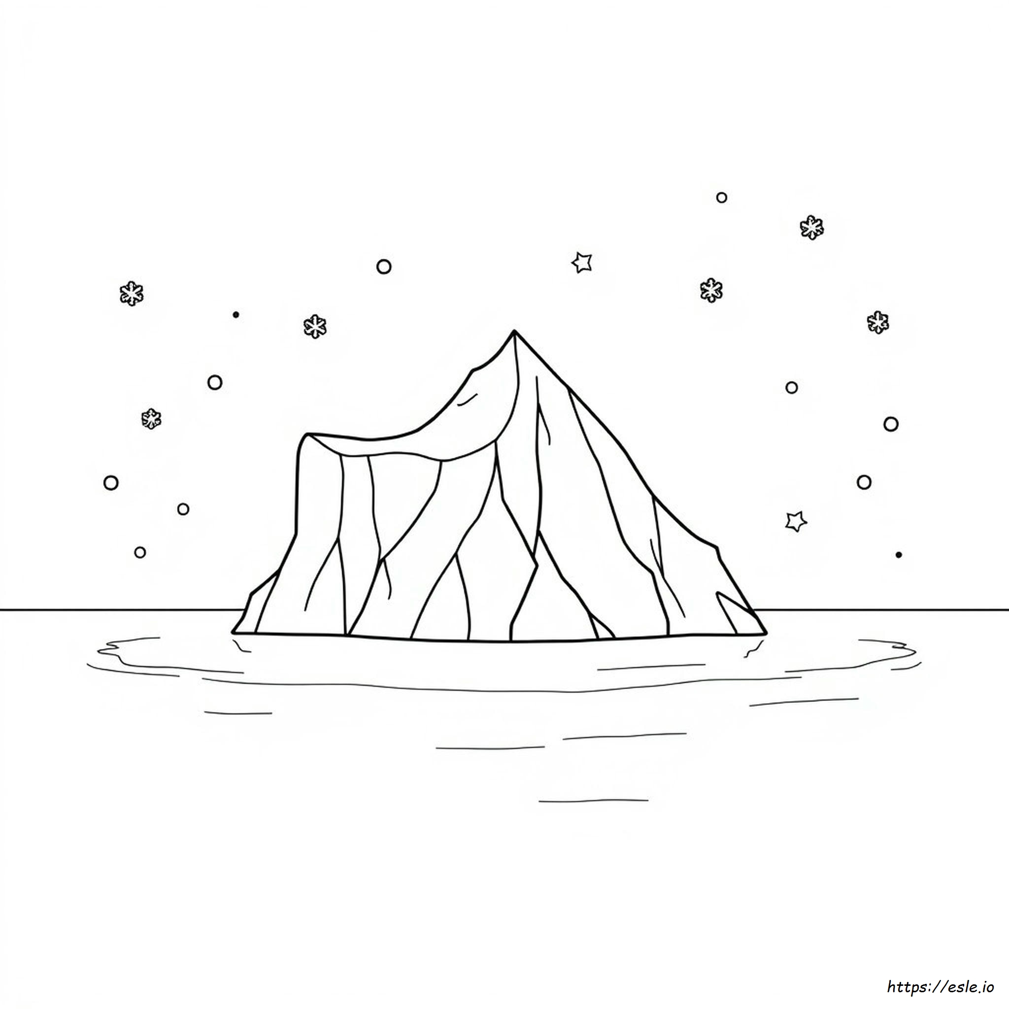 Iceberg Coloring Page