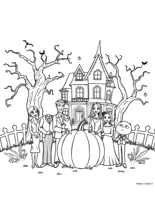 Addams Family Ausmalbilder