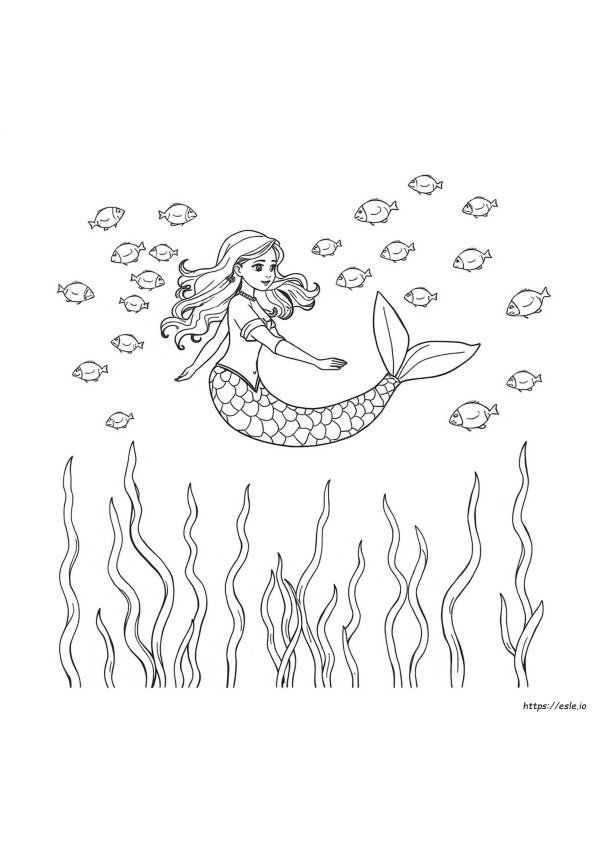 Páginas Para Colorear De Sirenas Para Adultos