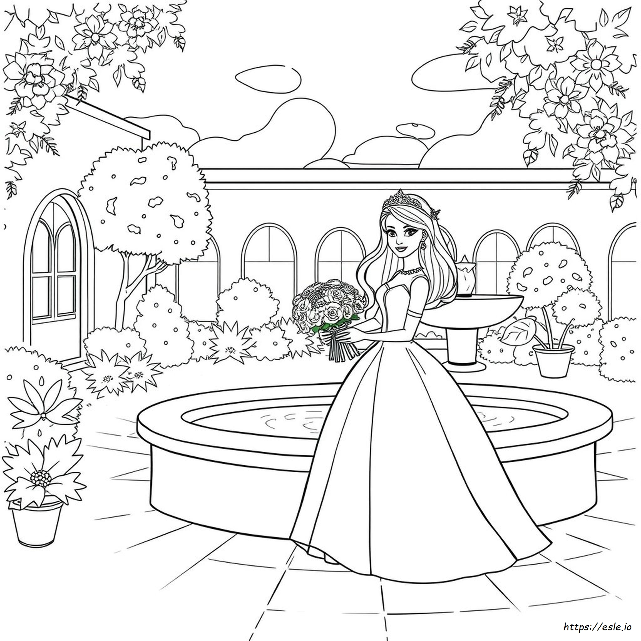 Prinzessin Barbie Ausmalbilder Zum Ausdrucken