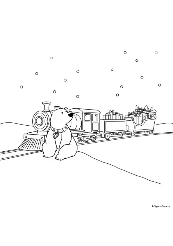 Polar Express Mewarnai Gambar