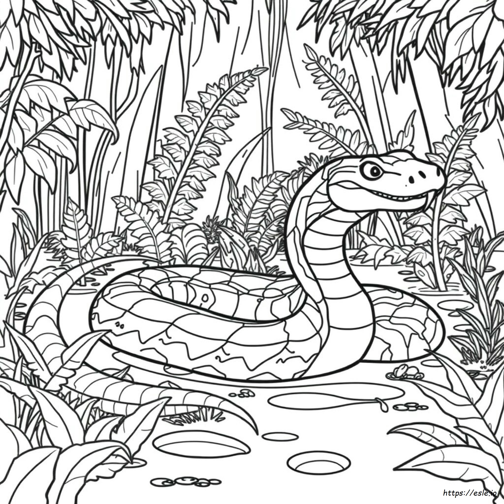 Páginas Para Colorear De Titanoboa