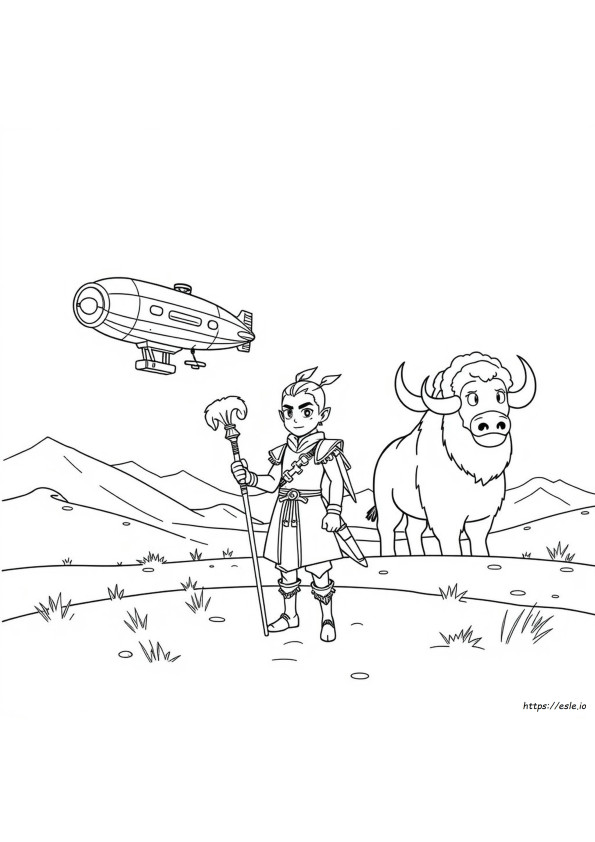 Sokka Coloring Pages