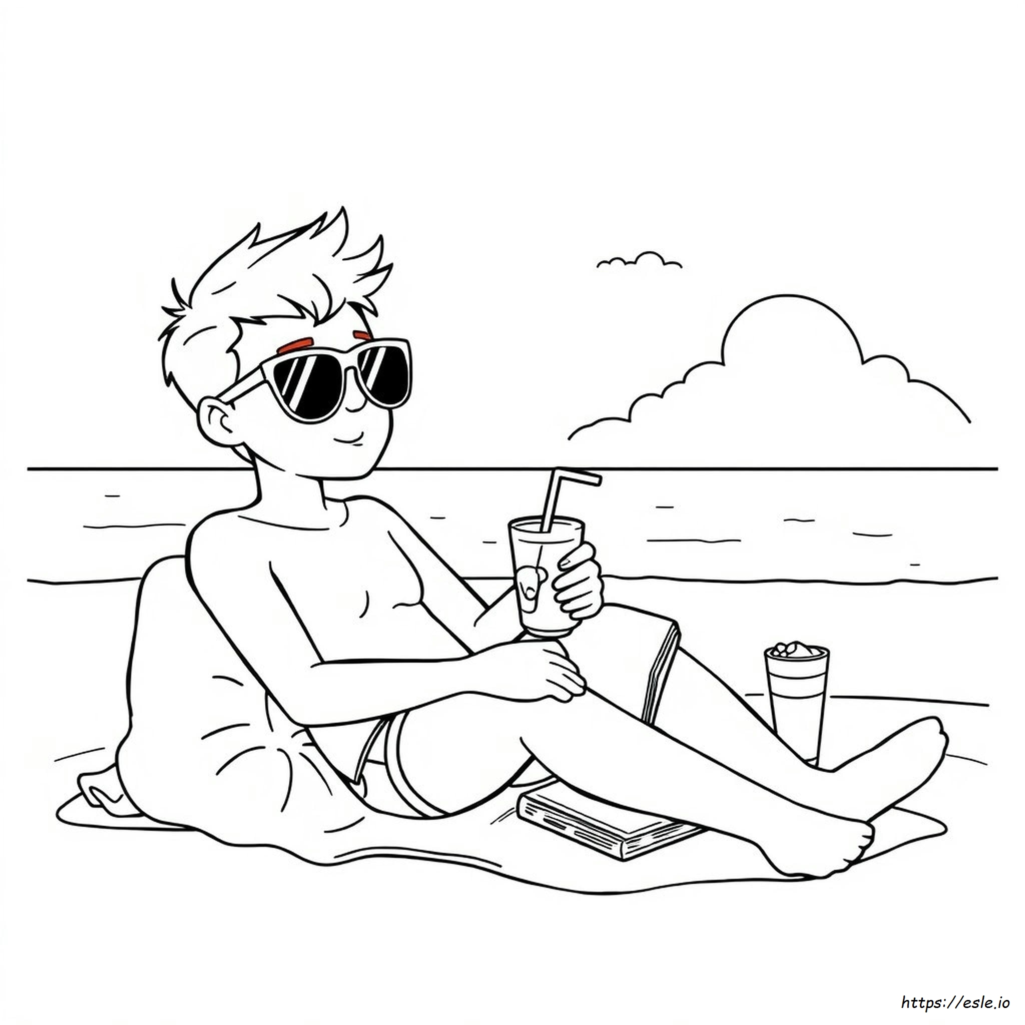 Sunglasses Coloring Page