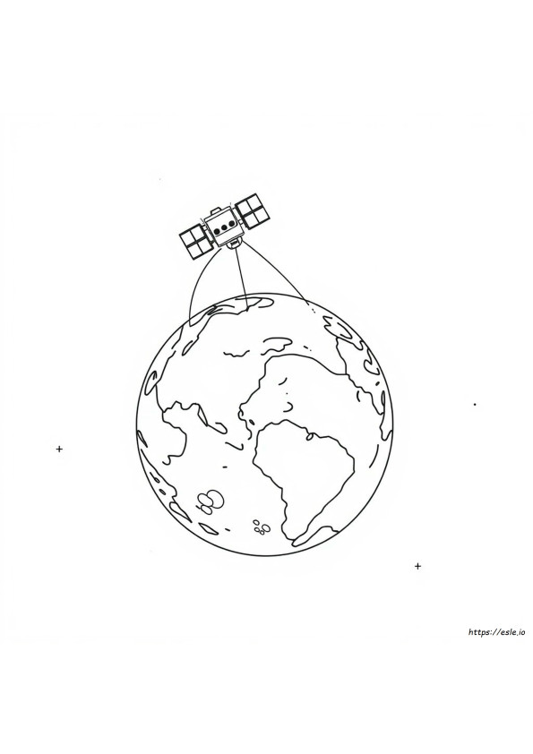 衛星ぬりえ