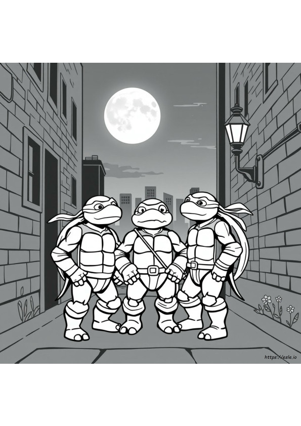 Tmnt Mitternacht Ausmalbilder