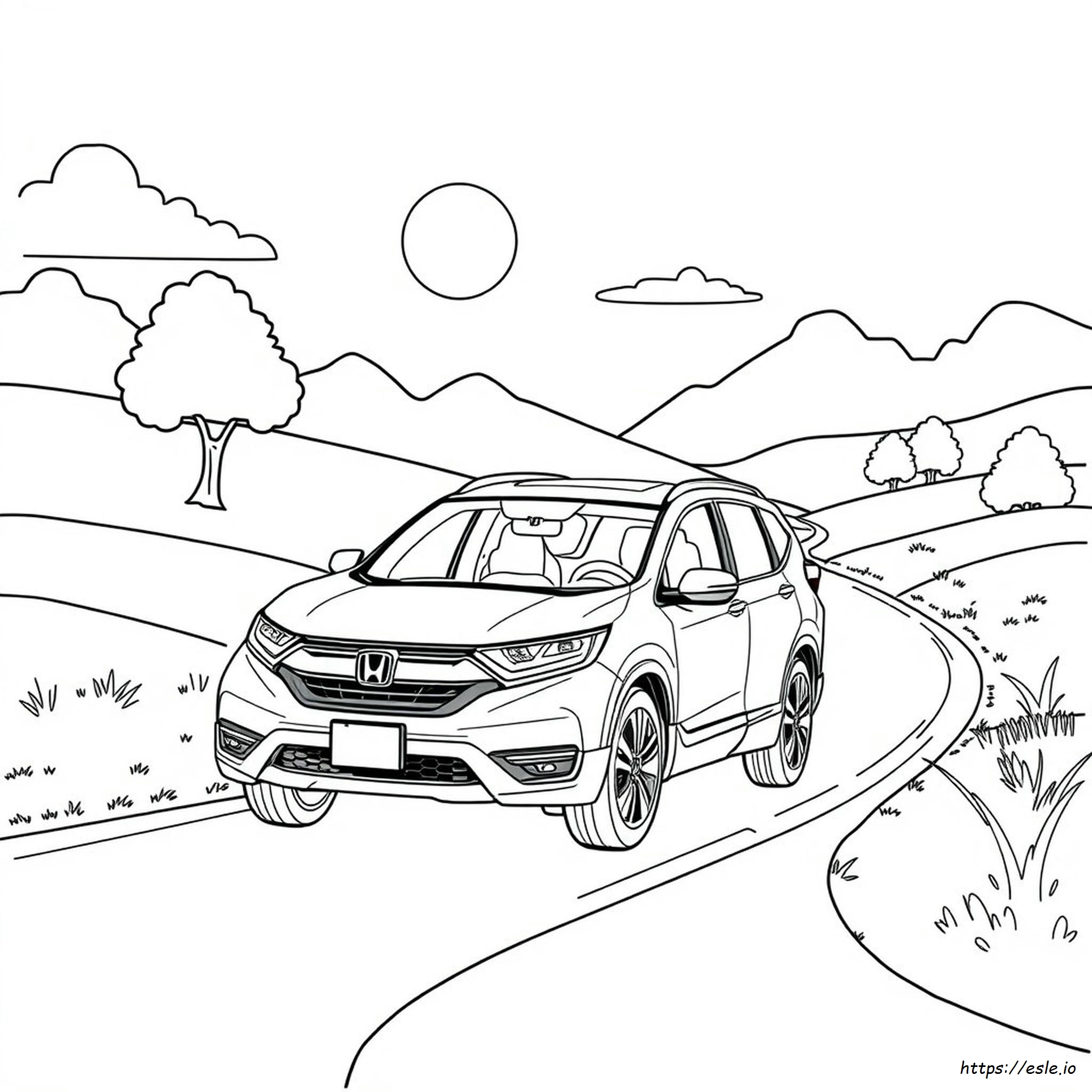 Honda Cr V Kleurplaat kleurplaat