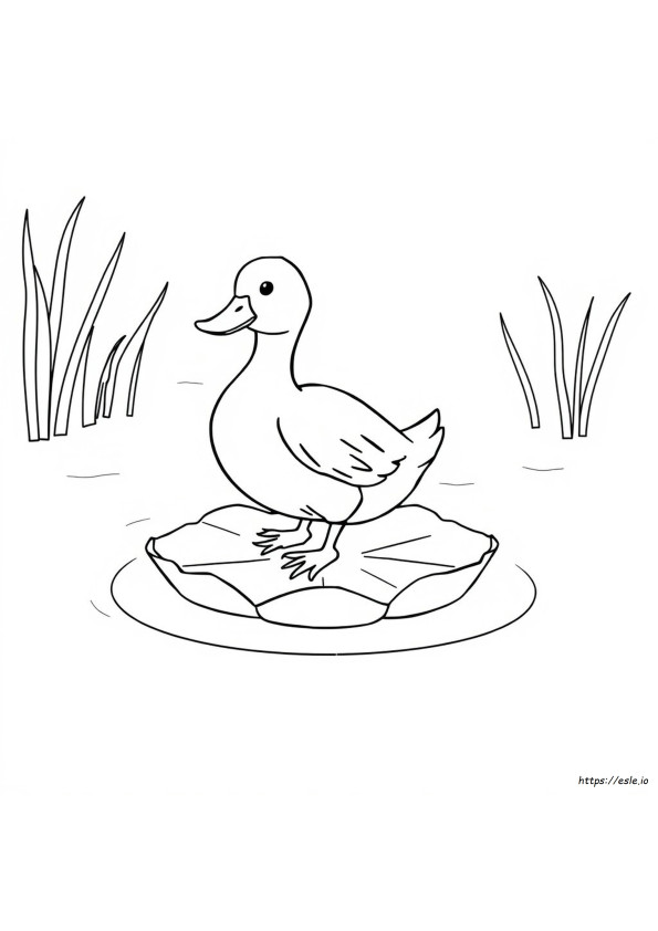 Découpagede Canard À Colorier