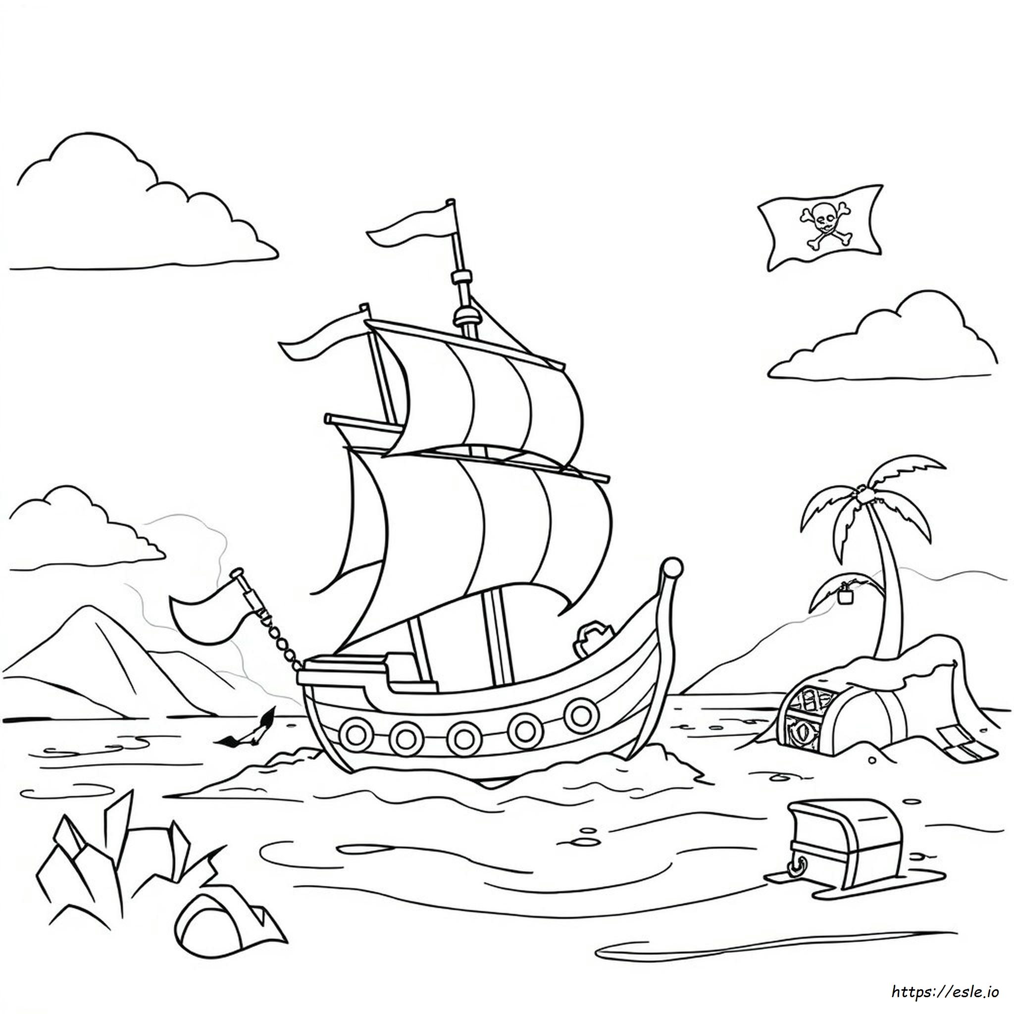 Neverland Pirates Coloring Pages