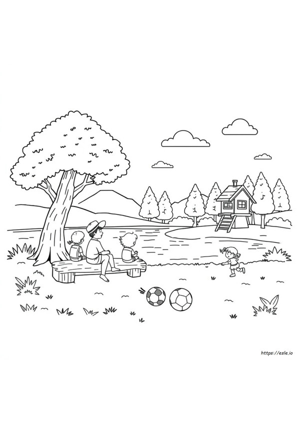 Disegni Da Colorare Per Il Campo Estivo