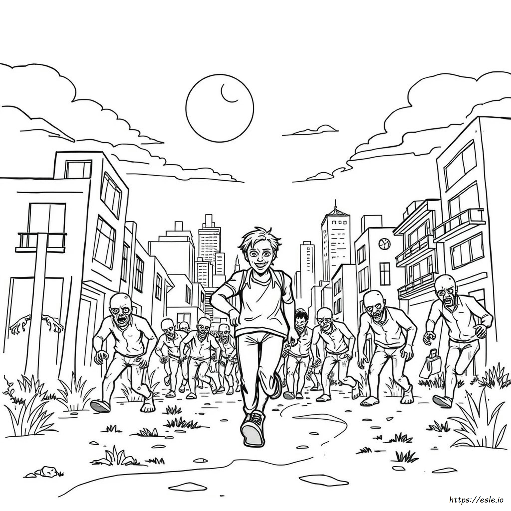 Zombie Apocalypse Coloring Pages