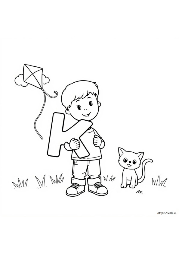 Preschool K Coloring Pages
