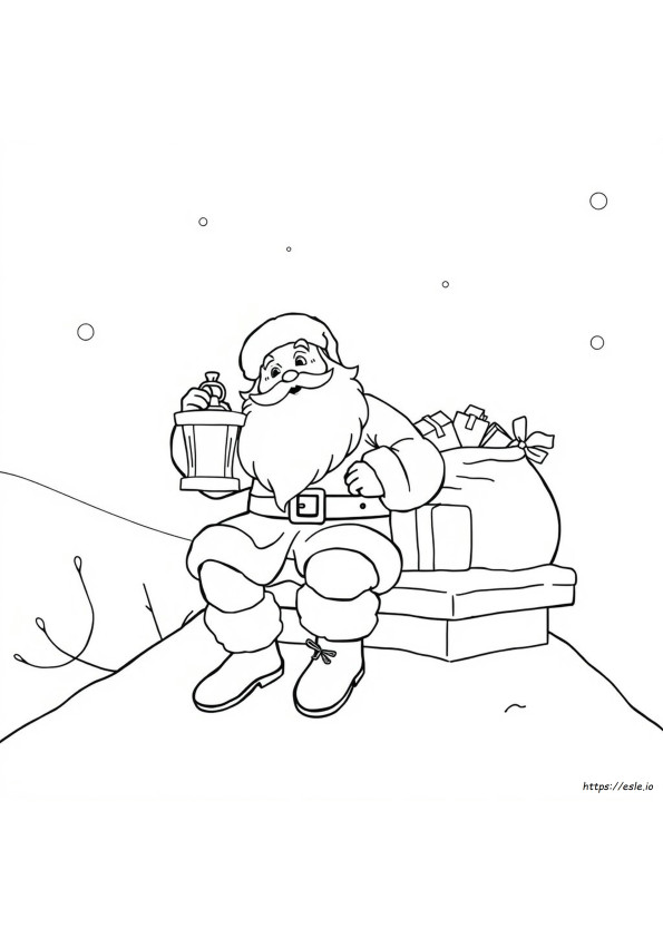 Gratis Kleurplaten Van De Kerstman Om Te Printen