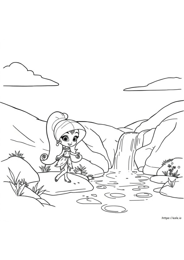 Coloriages Nahal Shimmer Et Shine