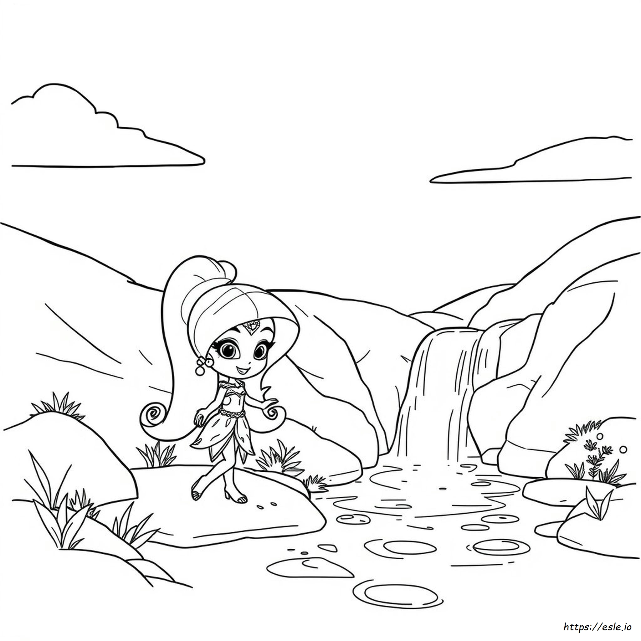 Nahal Shimmer And Shine Coloring Pages