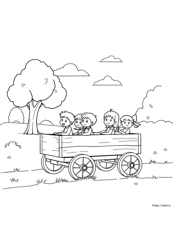 Wagon Coloring